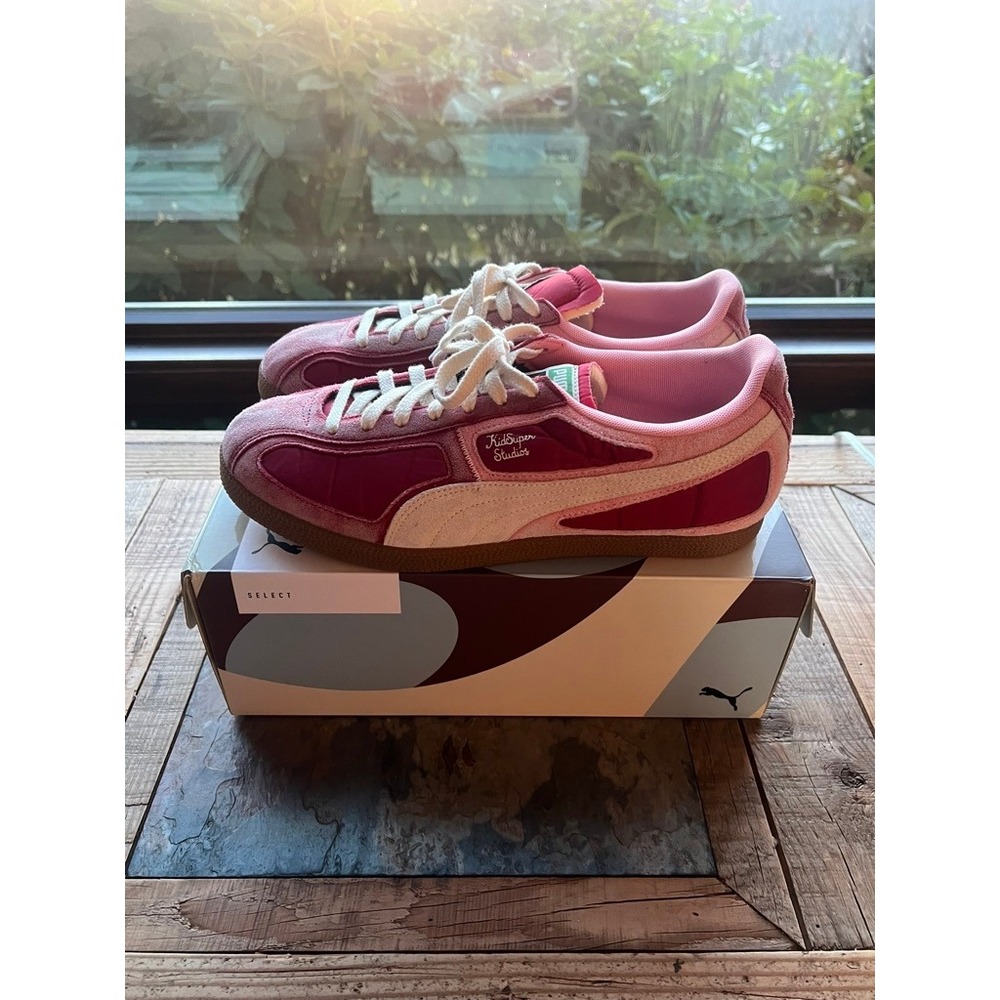 Kidsuper x Puma brazil sneaker "Dark Crimson/Alpine Snow" - Picture 2 of 8